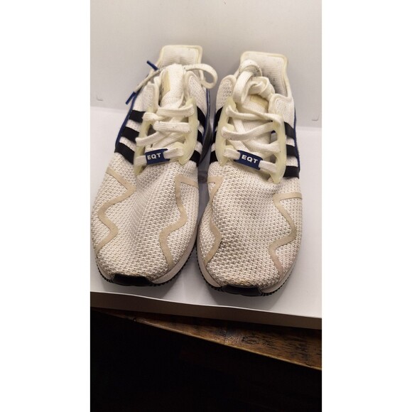MENs ADIDAS EQT ADV 9117 WHITE BLACK BLUE RUNNING WALKING FITNESS SNEAKER Sz 9.5 - Picture 2 of 6